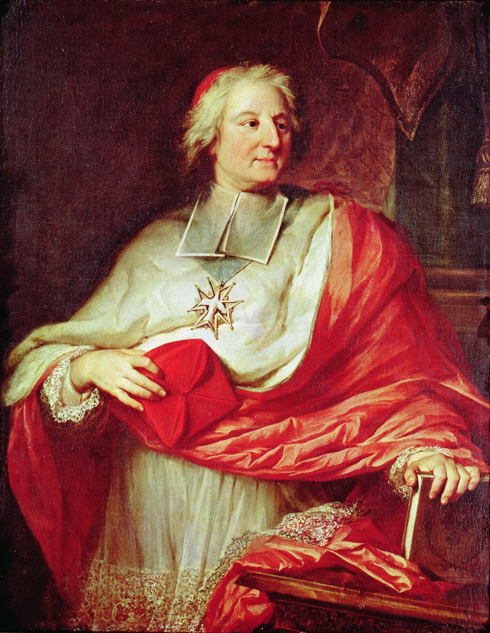 Porträtt av kardinal Melchior de Polignac (1661-1742) av Hyacinthe Francois Rigaud