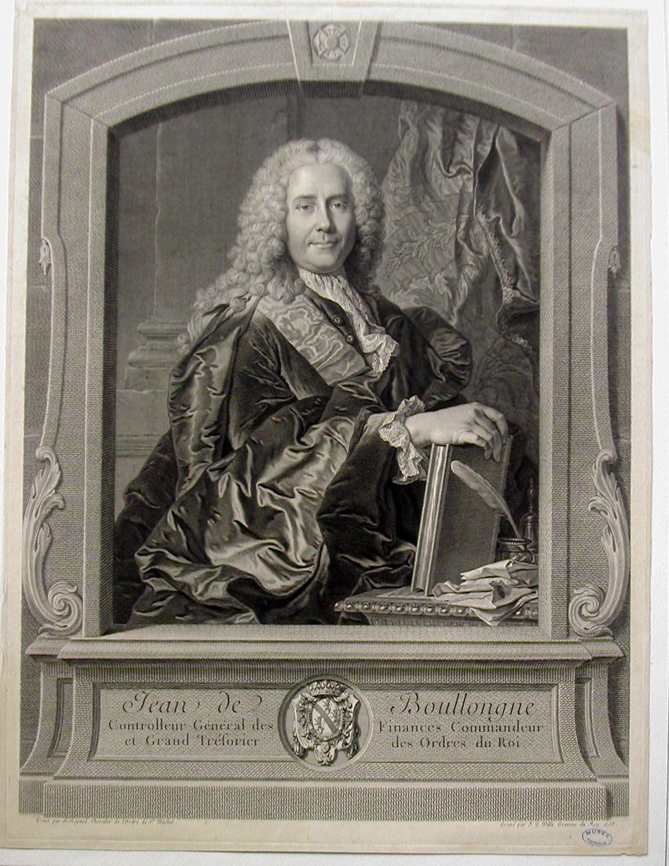 Portrait de jean-Louis de Boullongne av Hyacinthe Francois Rigaud