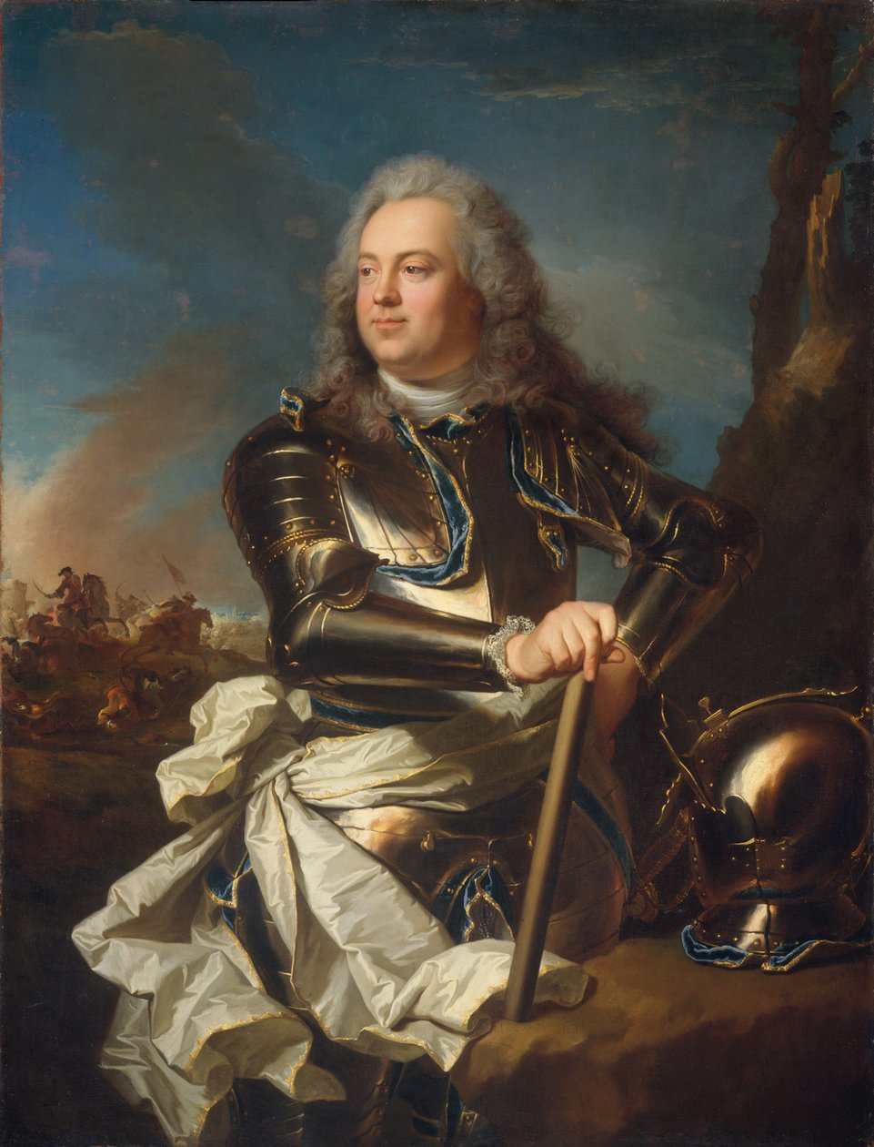 Portrait of a Military Officer av Hyacinthe Francois Rigaud