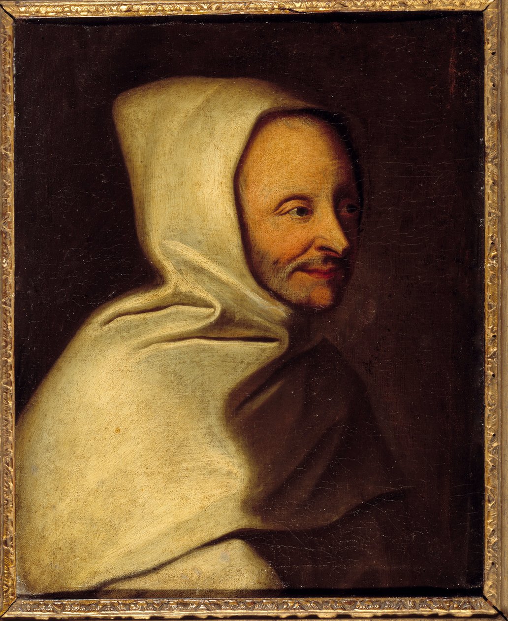 Porträtt av Armand the Bouthiller de Rance, Abbe av Trappe (1626-1700), grundare av Trappistorden Målning efter Hyacinthe Rigaud (1659-1743) 1600-talets sön. 0,4x0,32 m Chantilly, Musee Conde av Hyacinthe (after) Rigaud