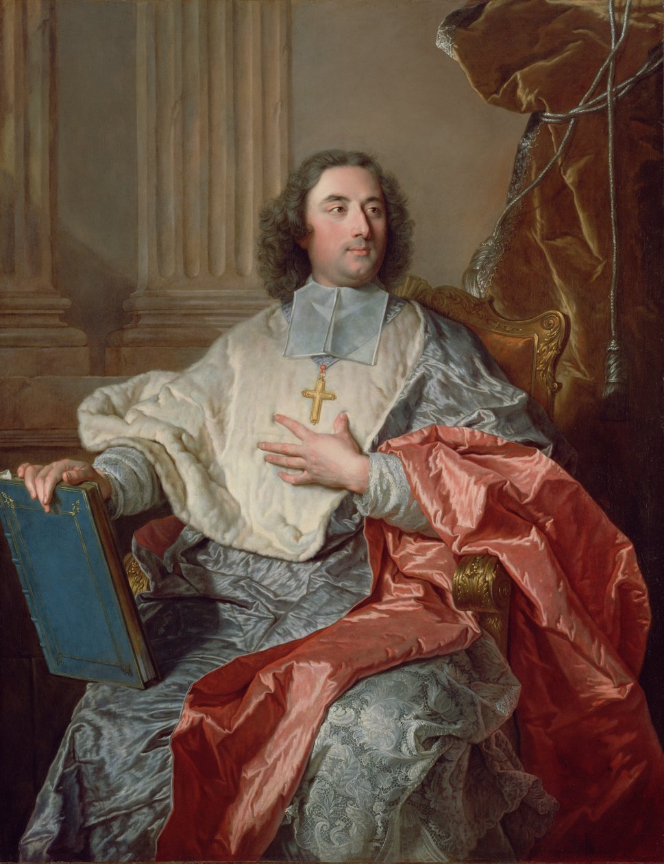 Charles de Saint-Albin, ärkebiskop av Cambrai, 1723 av Hyacinthe Francois Rigaud
