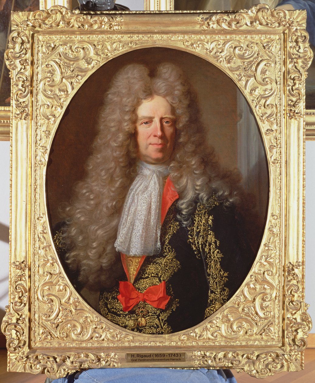 Greve Ferdinand Bonaventura Harrach (1636-1706), överste förvaltare hos kung Leopold I av Ungern (1640-1705), 1698 av Hyacinthe Francois Rigaud