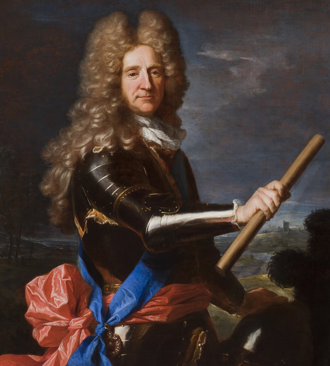 Detalj av porträtt av Hans Willem Bentinck, 1:e earl av Portland, 1699 av Hyacinthe Francois Rigaud