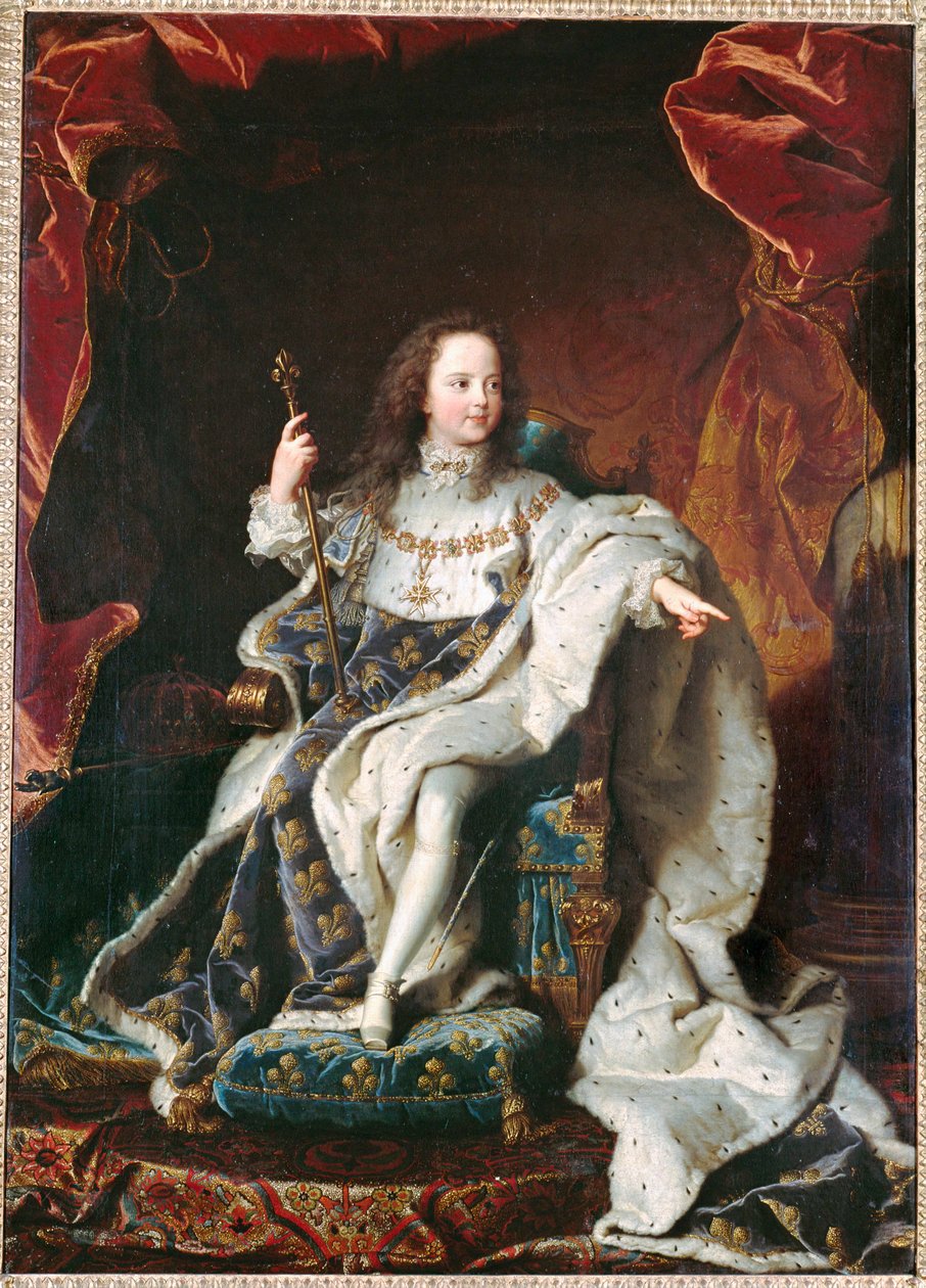 Ludvig XV som barn ... (målning på duk) av Hyacinthe Francois Rigaud