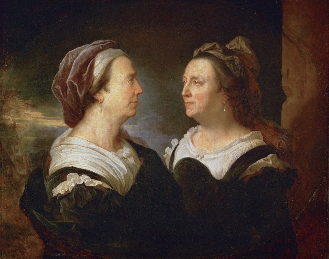 Fru Rigaud, med två olika attityder ... av Hyacinthe Francois Rigaud