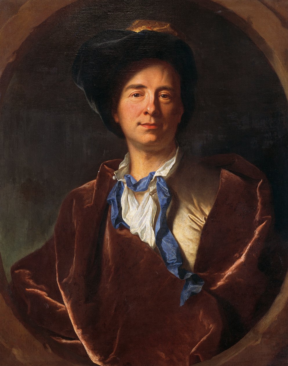 Porträtt av Bernard Le Bovier de Fontenelle (Rouen av Hyacinthe Francois Rigaud
