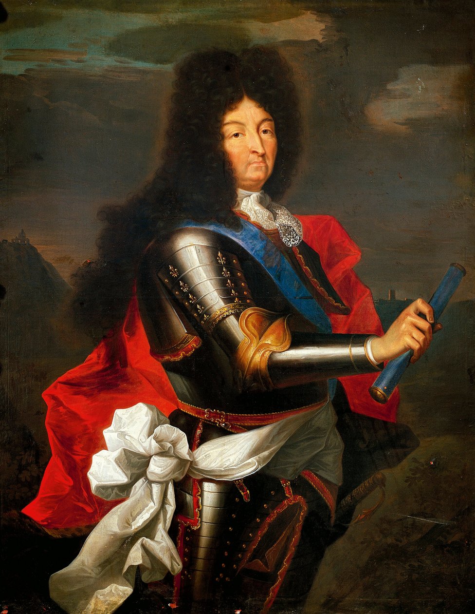 Porträtt av Ludvig XIV av Frankrike (olja på duk) av Hyacinthe Francois Rigaud