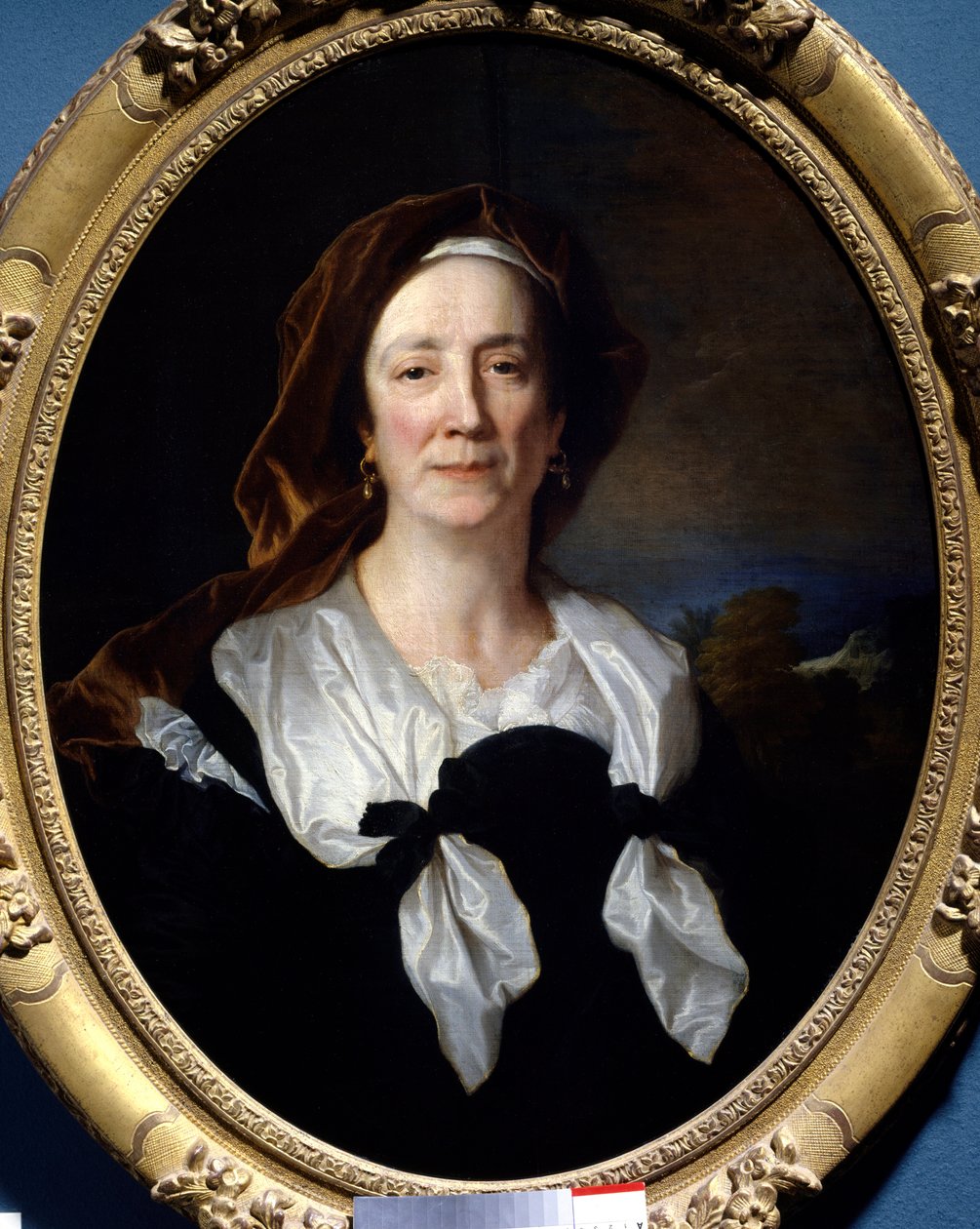 Porträtt av Marie Serre, mor till konstnären Målning av Hyacinthe Rigaud (1659-1743) 1695 Sön. 0,79x0,61 m Taon, slott Fontaine Henry. av Hyacinthe Francois Rigaud