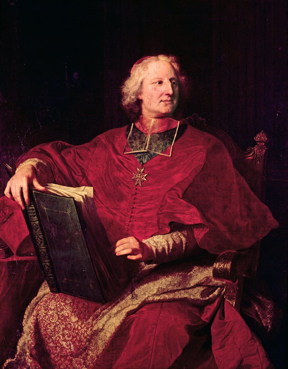 Porträtt av Melchior de Polignac (Lavoute-Sur-Loire av Hyacinthe Francois Rigaud