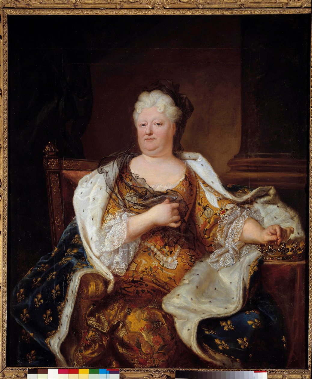 Porträtt av prinsessan Pfalz Charlotte Elisabeth de Baviere av Hyacinthe Francois Rigaud