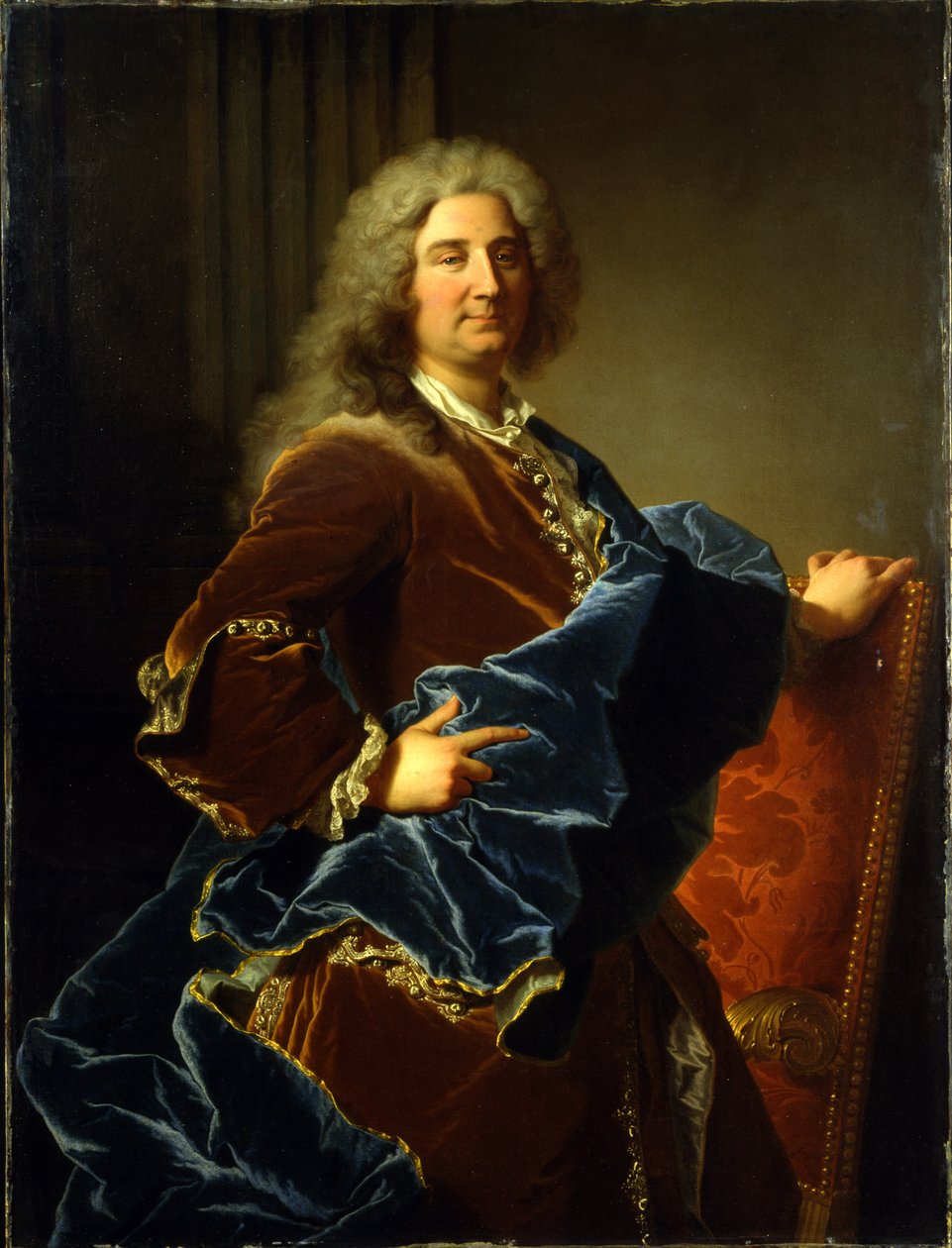 Porträtt av markisen Jean-Octave de Villars av Hyacinthe Francois Rigaud