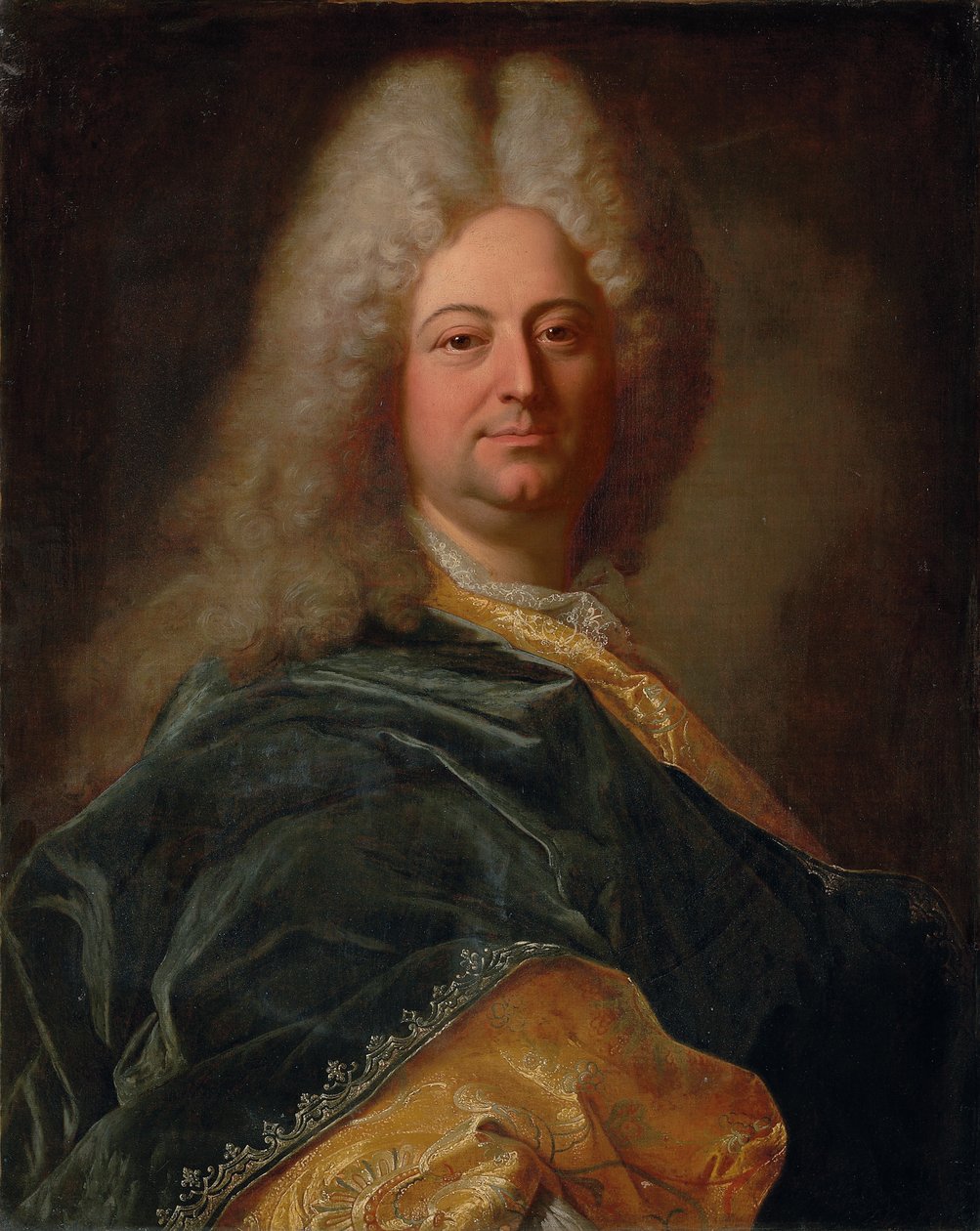 Porträtt av markisen de la Mesangere av Hyacinthe Francois Rigaud