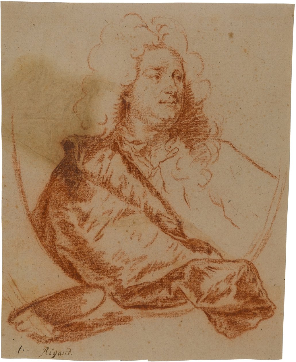 Porträtt av målaren Charles de la Fosse (1636-1716) av Hyacinthe Rigaud