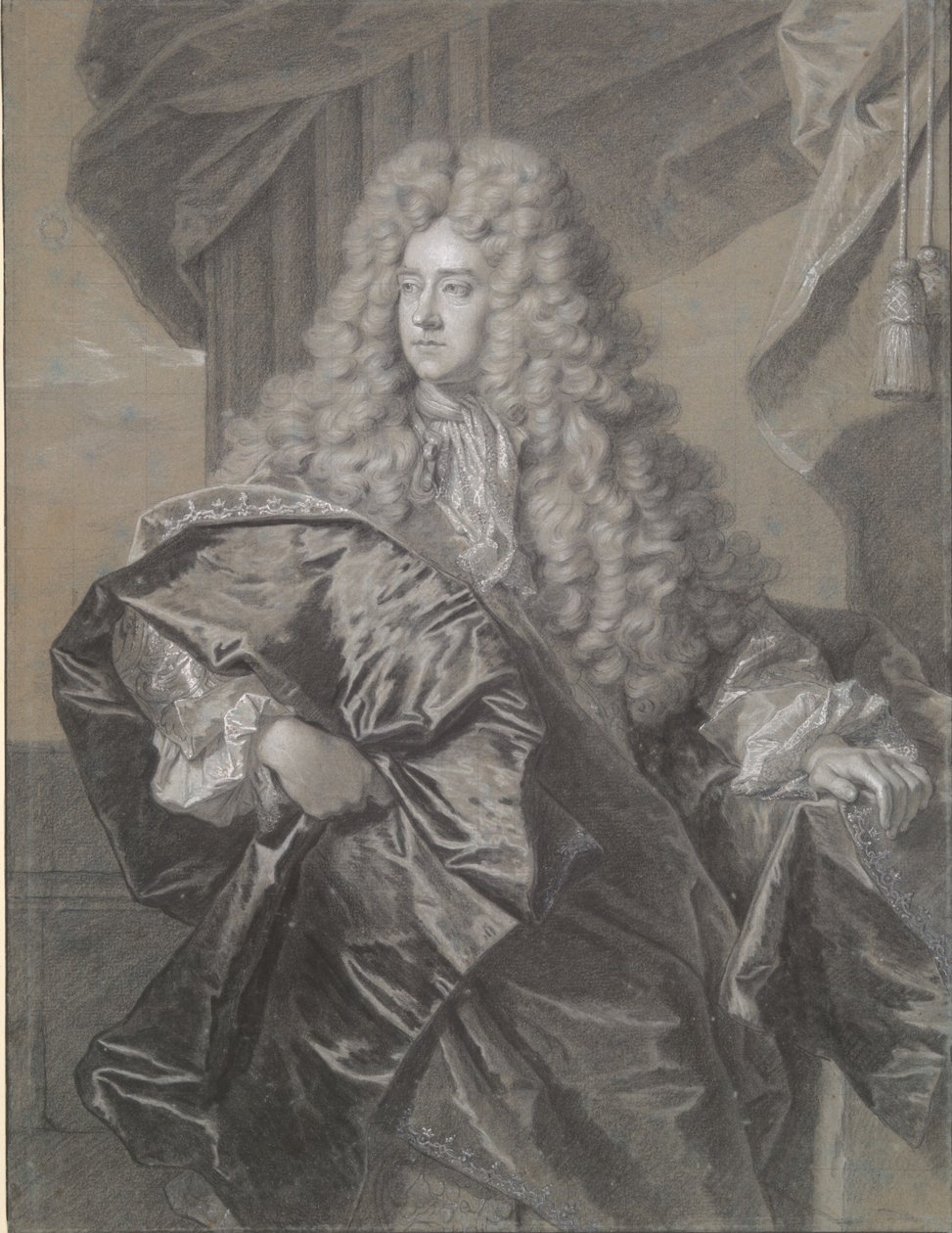 Porträtt av Edward Villiers, förste earl av Jersey av Hyacinthe Rigaud