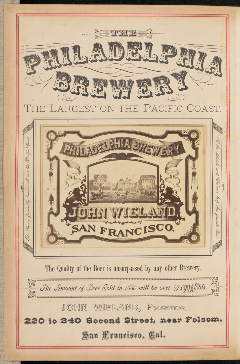 [Philadelphia Brewery, San Francisco] av I. W. Taber