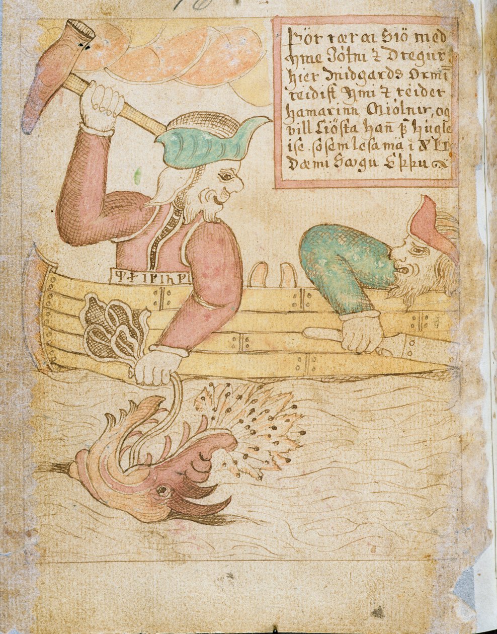 Tor fångar Midgårdsormen, från 