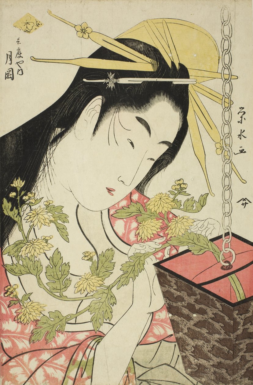 Skolans hand Tsukioka of te hyukoh, ca. 1797 av Ichirakutei Eisui