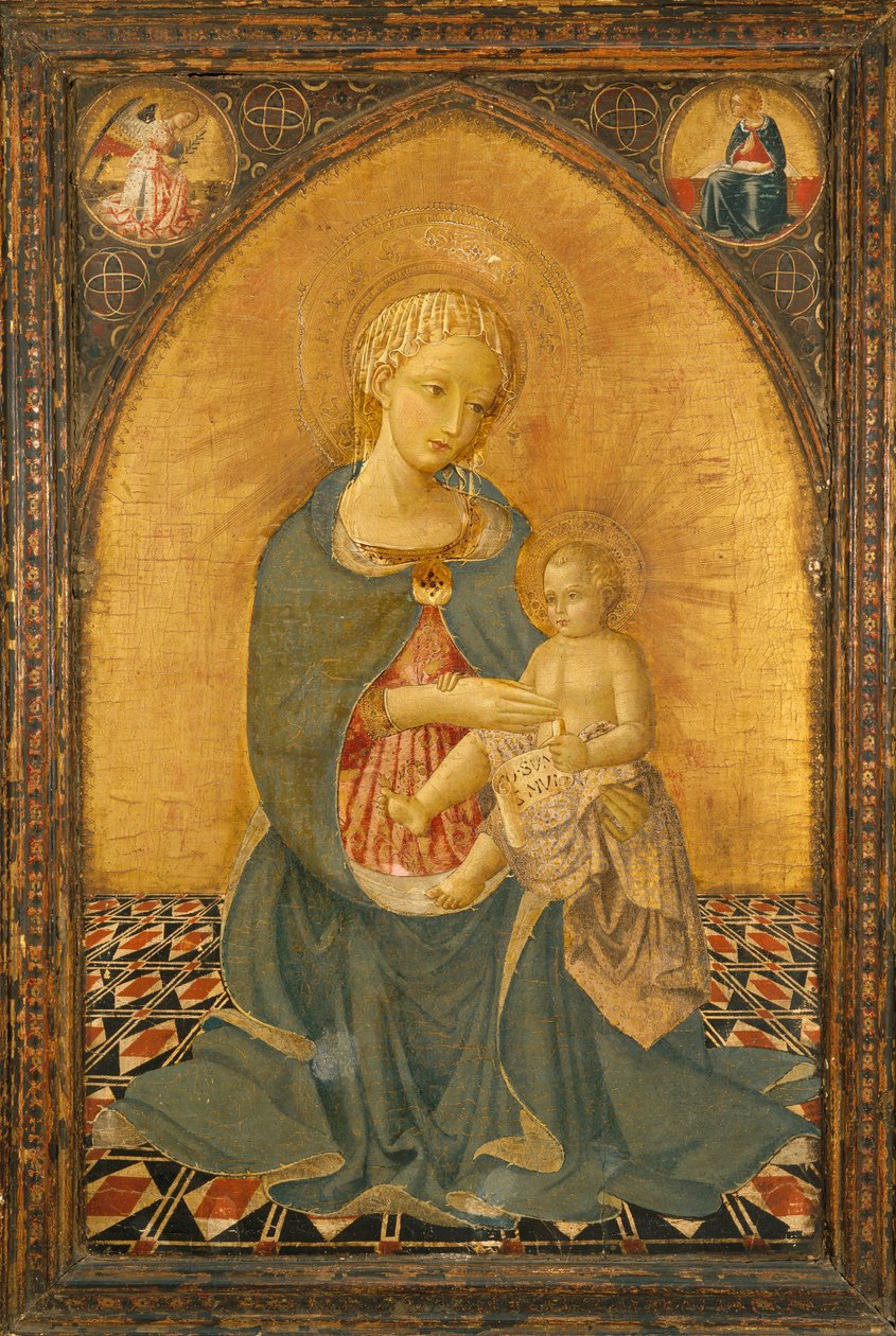 Madonna of Humility, ca 1900 (tempera på panel) av Icilio Federico (attr. to) Joni