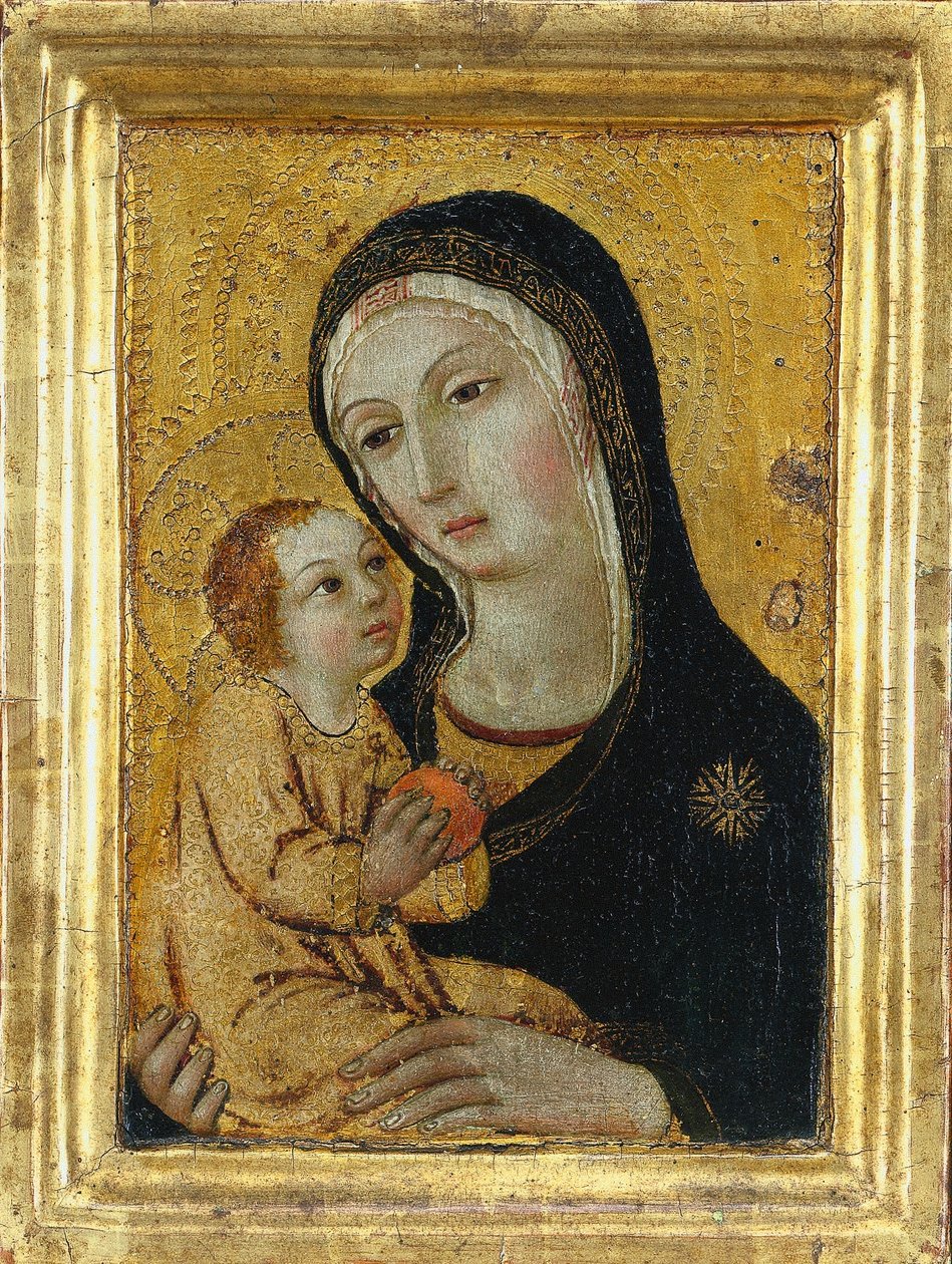 Jungfru och barn, 1400-talet. av Icilio Federico Joni