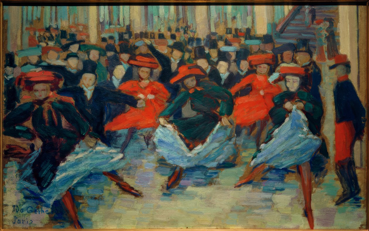 Dansbild VIII (Can-Can dansare på Bullier) av Ida Gerhardi