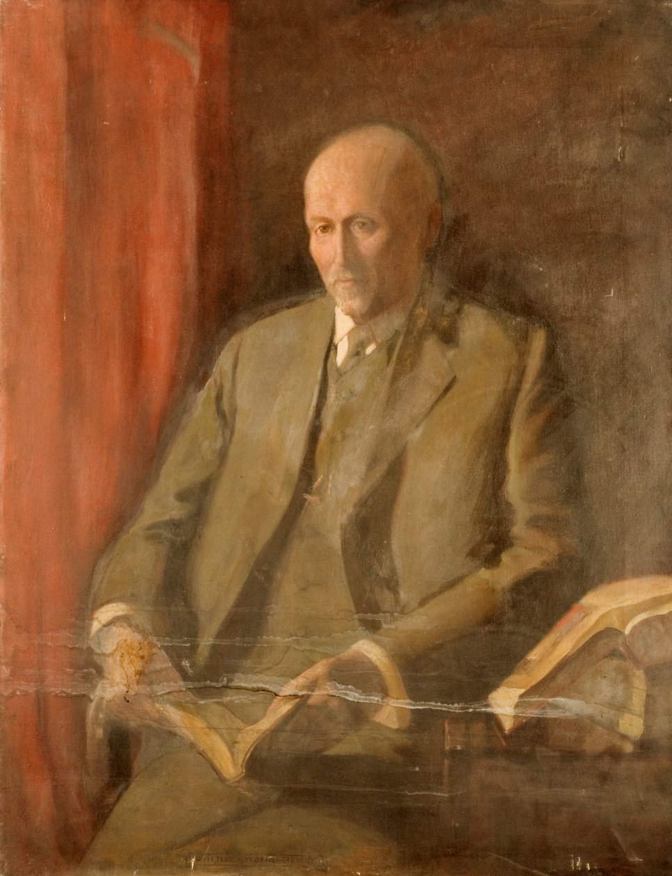 Porträtt av en man (olja på duk) av Ida Lillie Strother Stewart