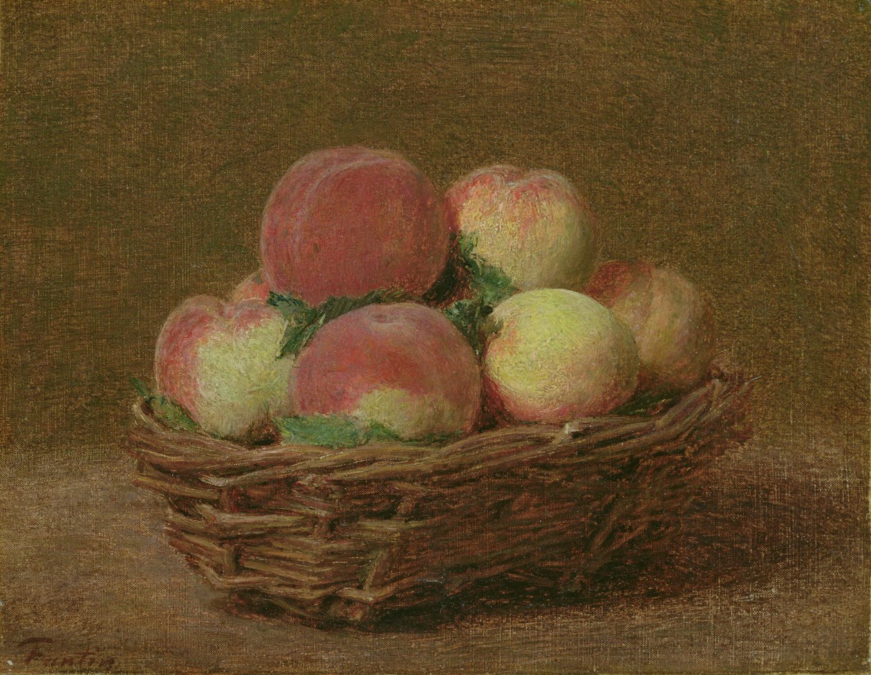 Persikor, 1894 av Ignace Henri Jean Fantin Latour