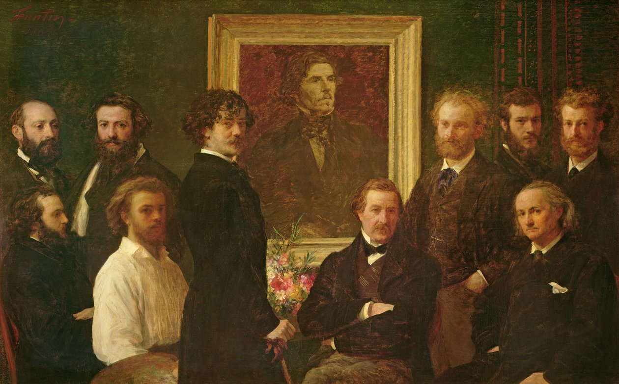 Homage till Delacroix av Ignace Henri Jean Fantin Latour