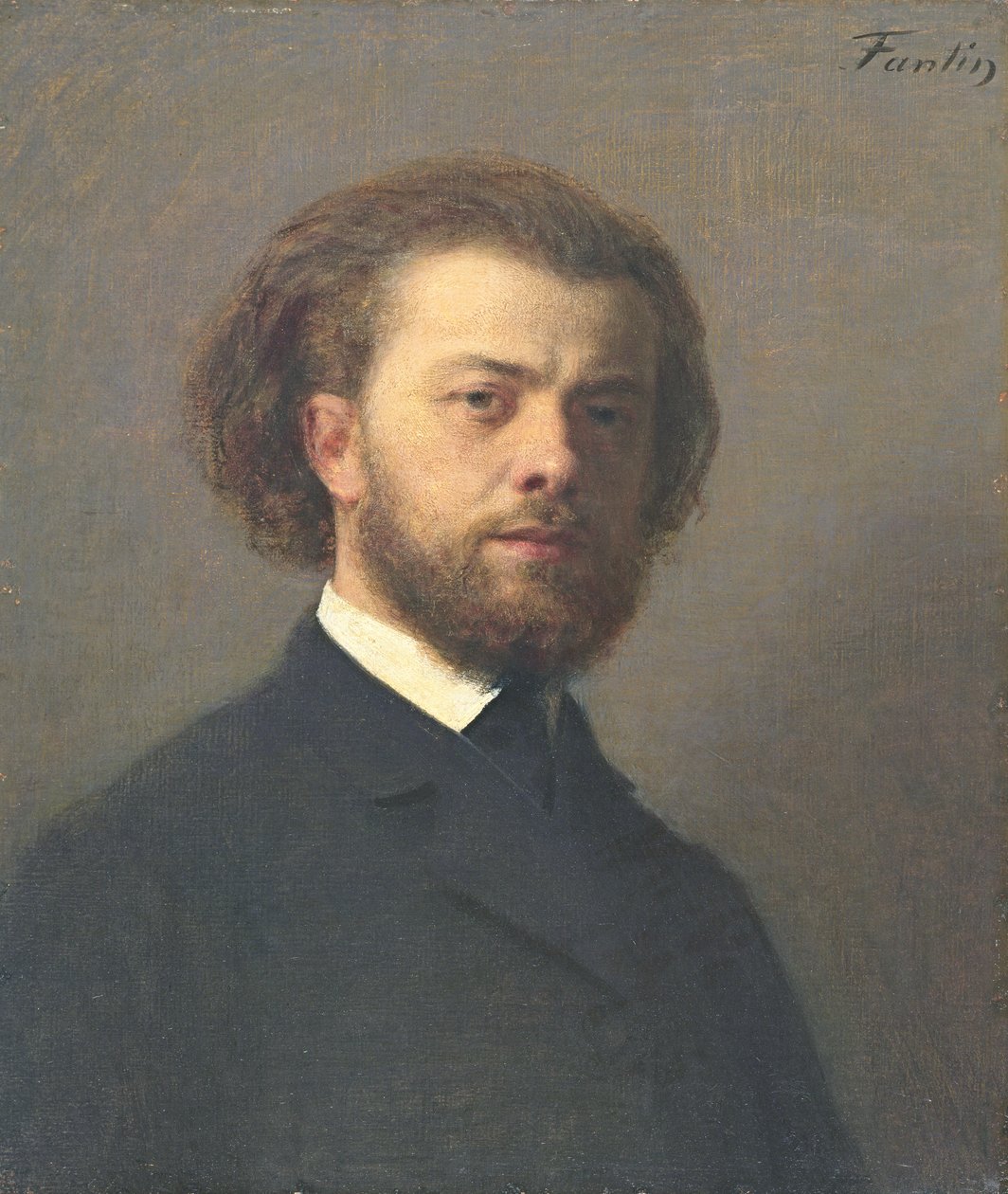 Självporträtt av Ignace Henri Jean Fantin Latour