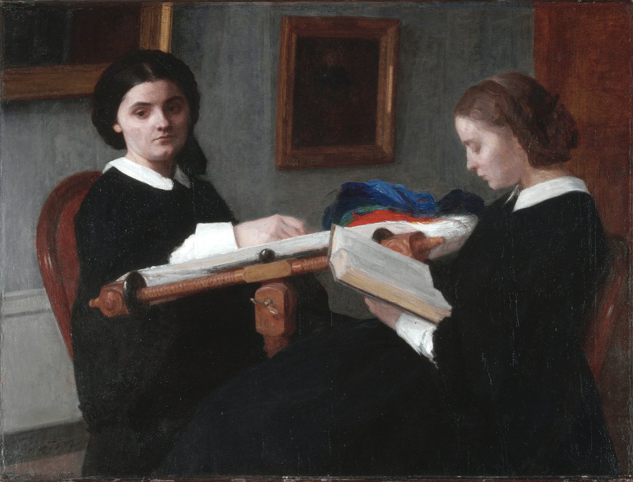 De två systrarna av Ignace Henri Jean Fantin Latour