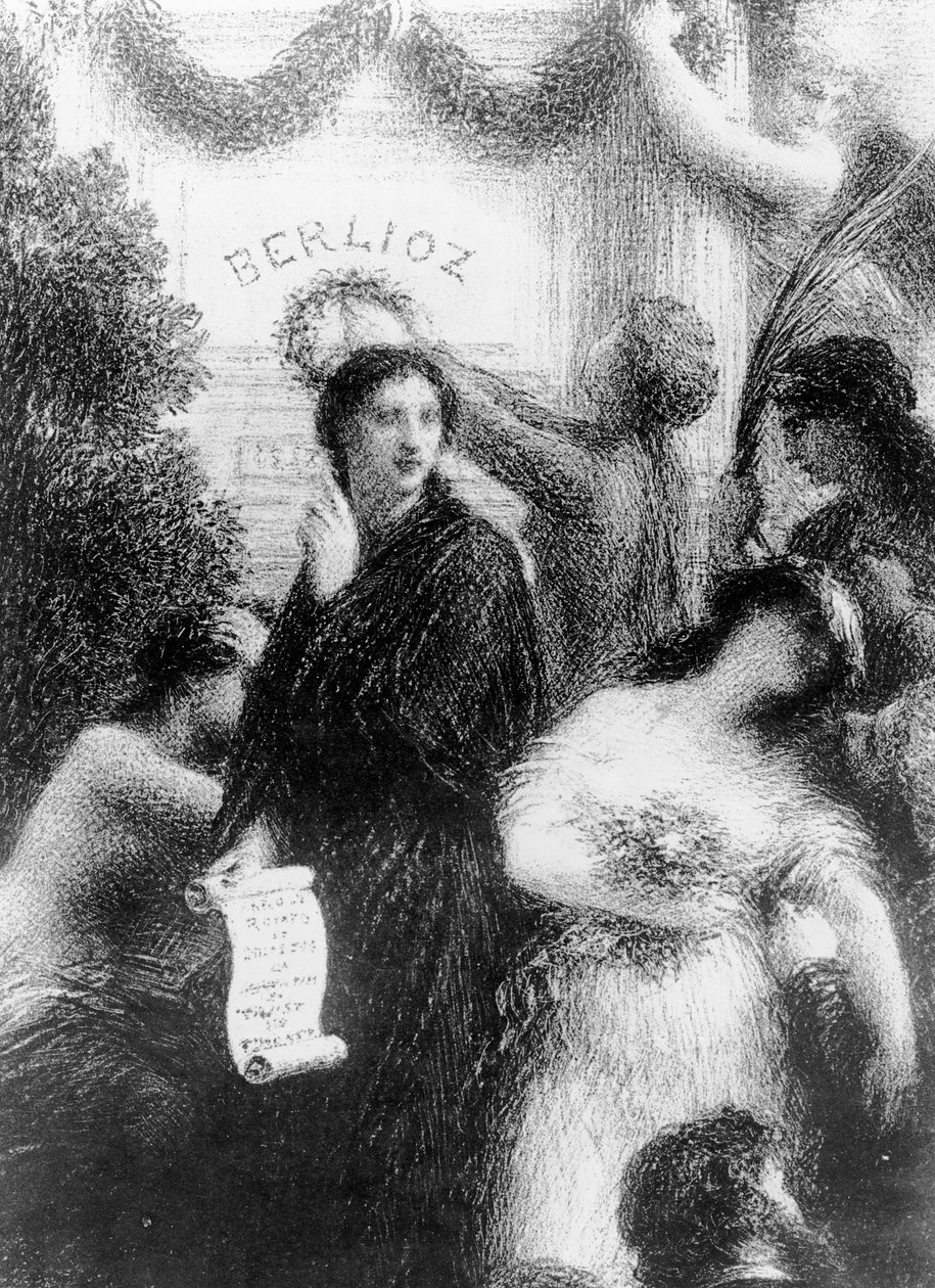Berlioz, eller Födelsedagen, 1876 av Ignace Henri Jean Fantin Latour