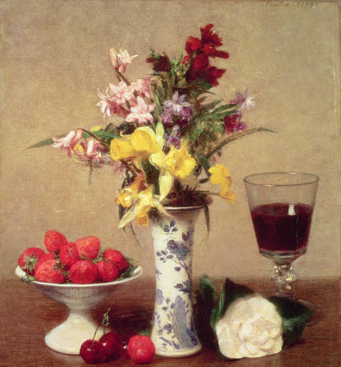 Förlovningsbukett av Ignace Henri Jean Fantin Latour