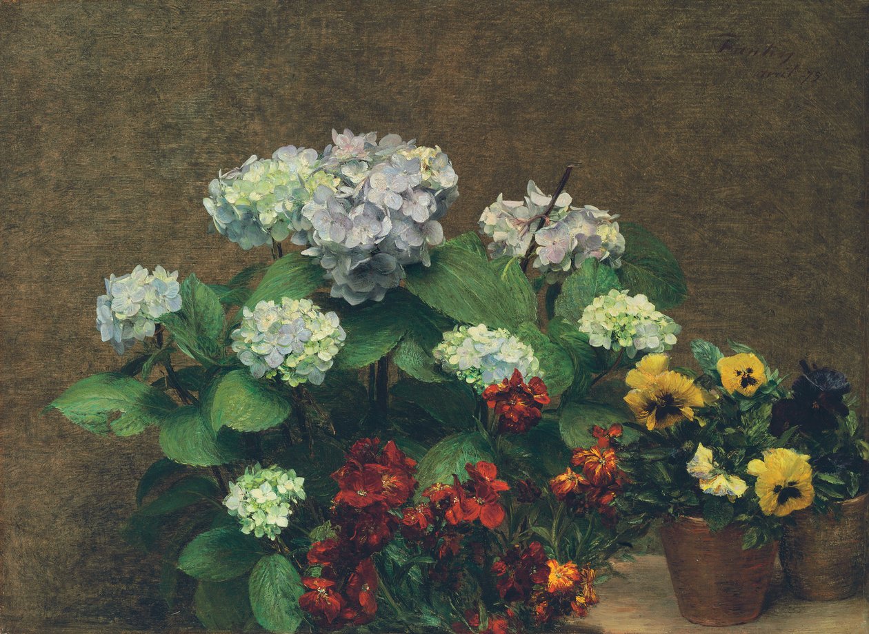 Blommor av Ignace Henri Jean Fantin Latour