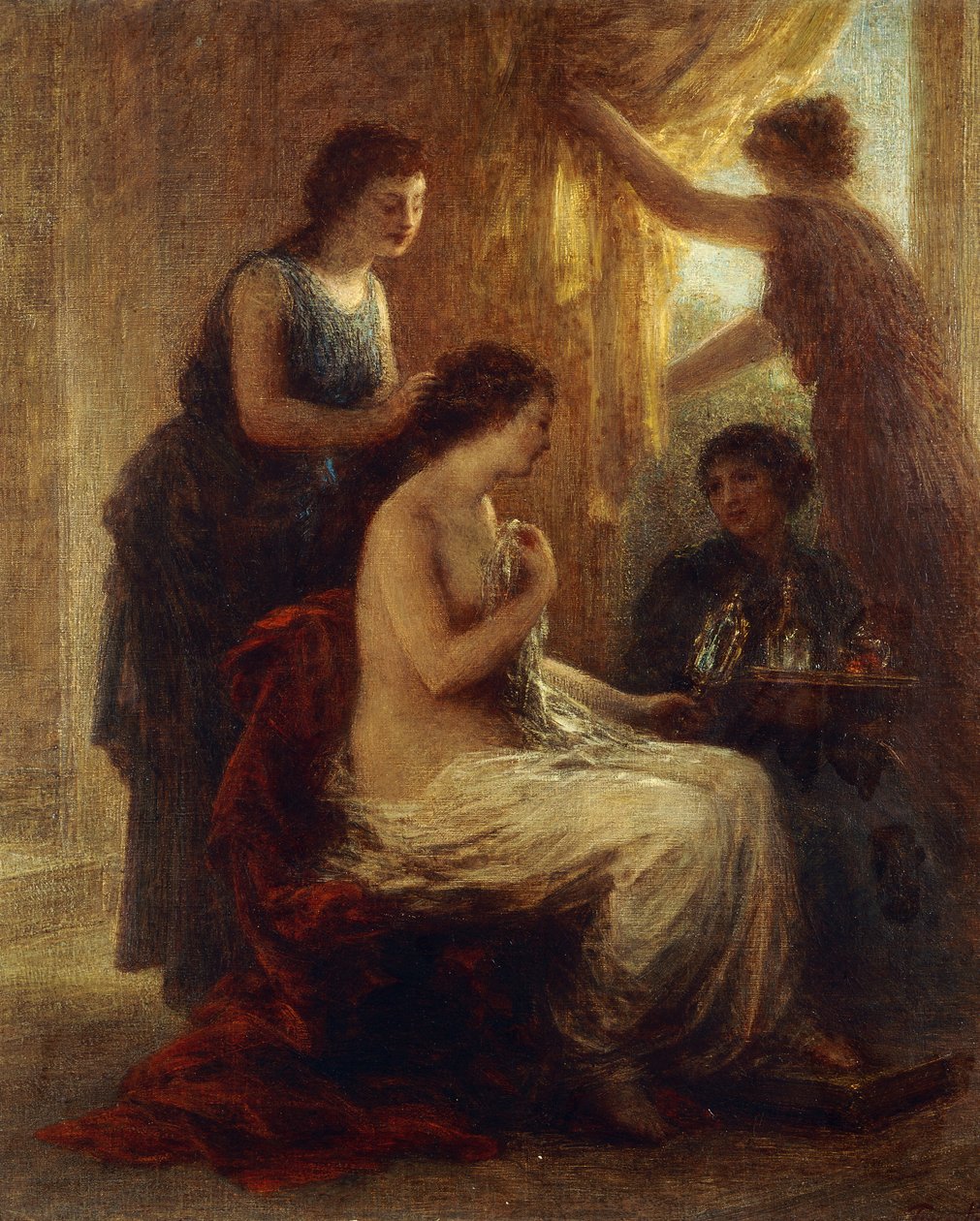 Toaletten, av Ignace Henri Jean Fantin Latour