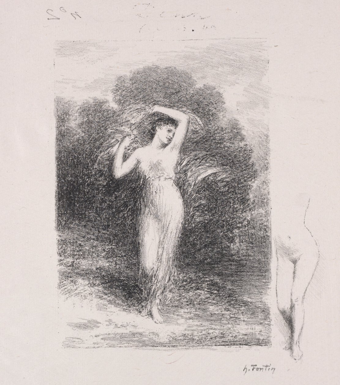 Den unga patienten. av Ignace Henri Jean Fantin Latour