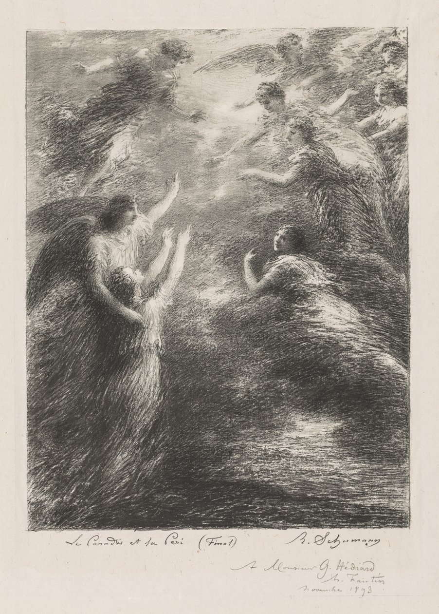 Paradiset och Peri, 1893. av Ignace Henri Jean Fantin Latour