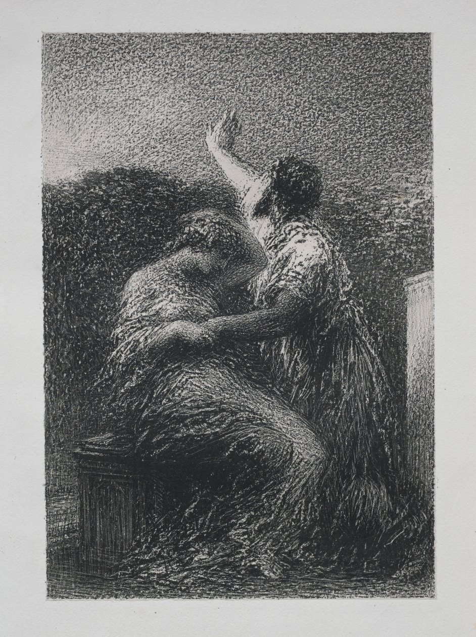 Magikern Baltajar och Fatime, 1891. av Ignace Henri Jean Fantin Latour