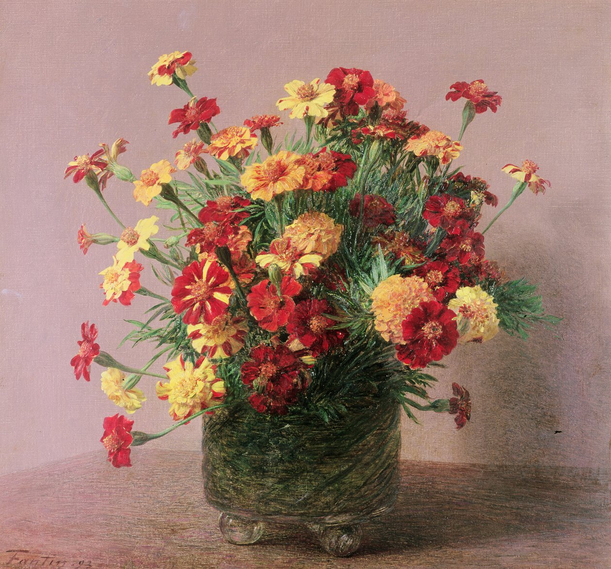 Ringblommor, 1893 av Ignace Henri Jean Fantin Latour