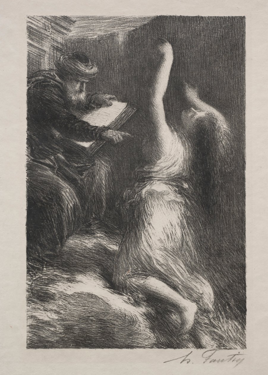 Parsival, akt II: Frammaning av Kundry. av Ignace Henri Jean Fantin Latour