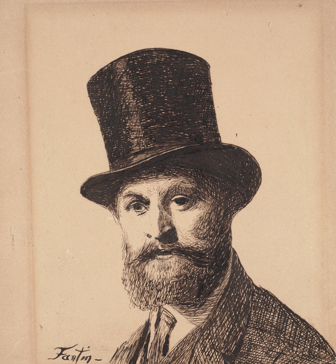 Porträtt av Manet, 1867 av Ignace Henri Jean Fantin Latour