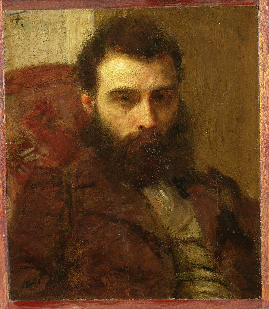 Porträtt av en man av Ignace Henri Jean Fantin Latour