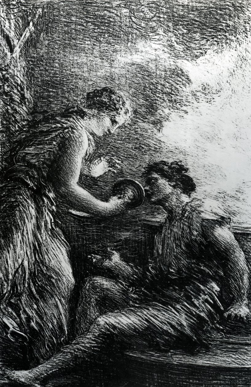 Sieglinde och Siegmund, scen ur Wagners opera 