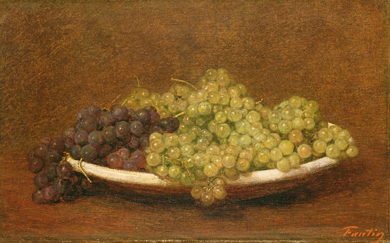 Stilleben av druvor, c.1894 av Ignace Henri Jean Fantin Latour