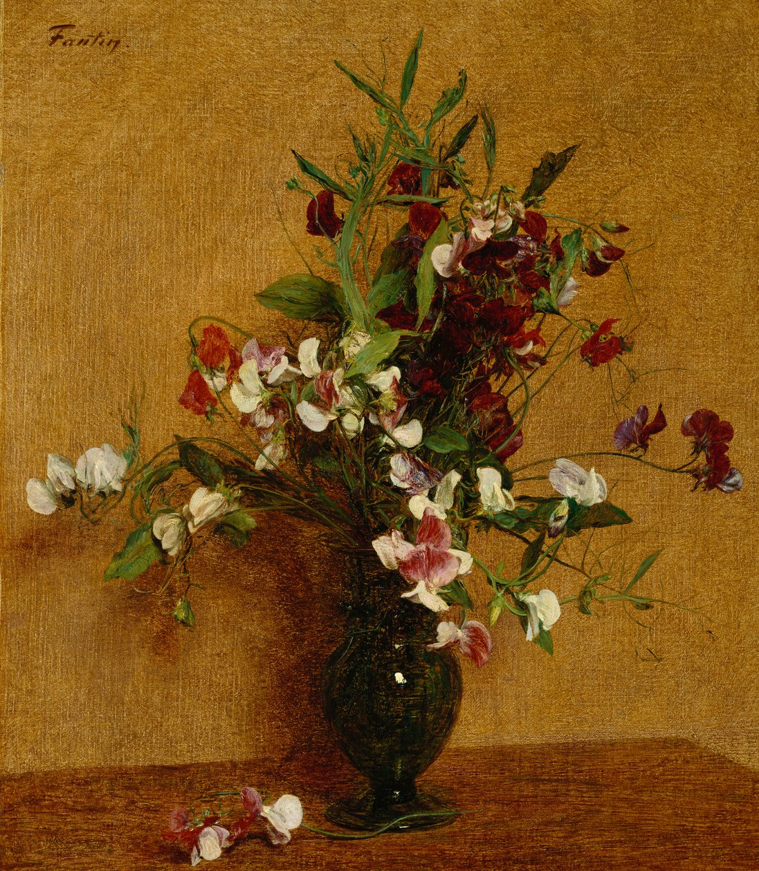 Söta ärtor; Söta ärtor, 1888 av Ignace Henri Jean Fantin Latour