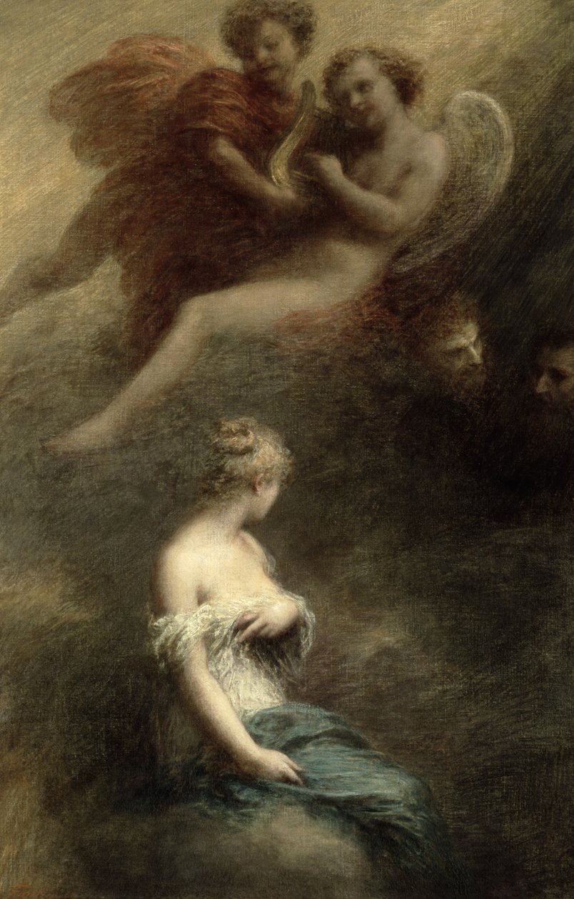 Fausts fördömelse, 1888 av Ignace Henri Jean Fantin Latour