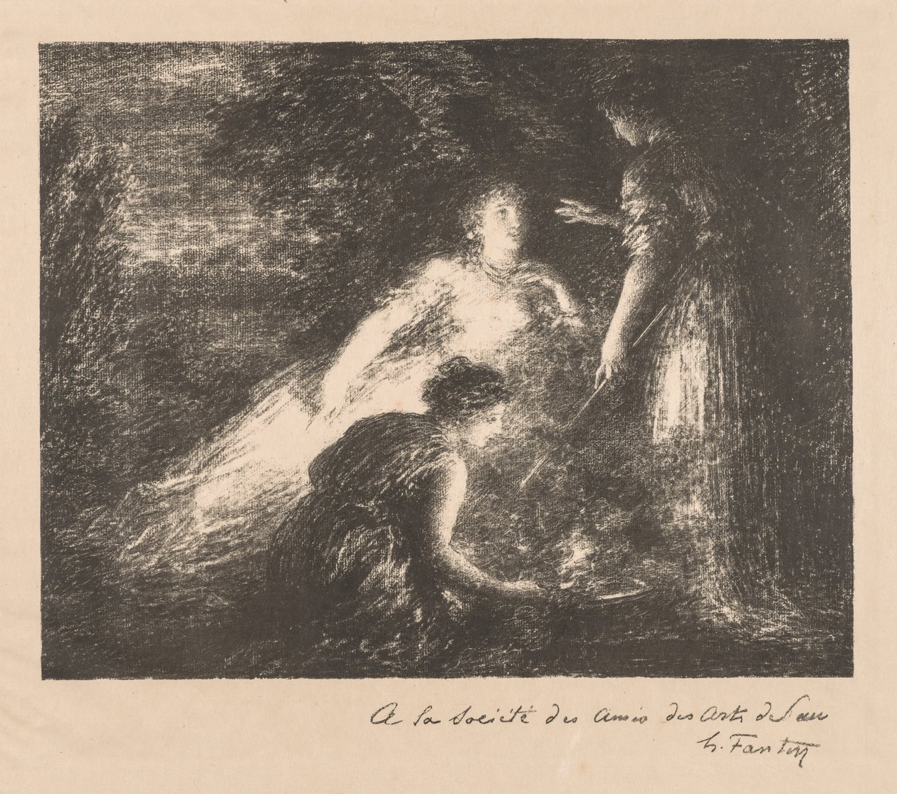 Häxkonst, 1899. av Ignace Henri Jean Fantin Latour