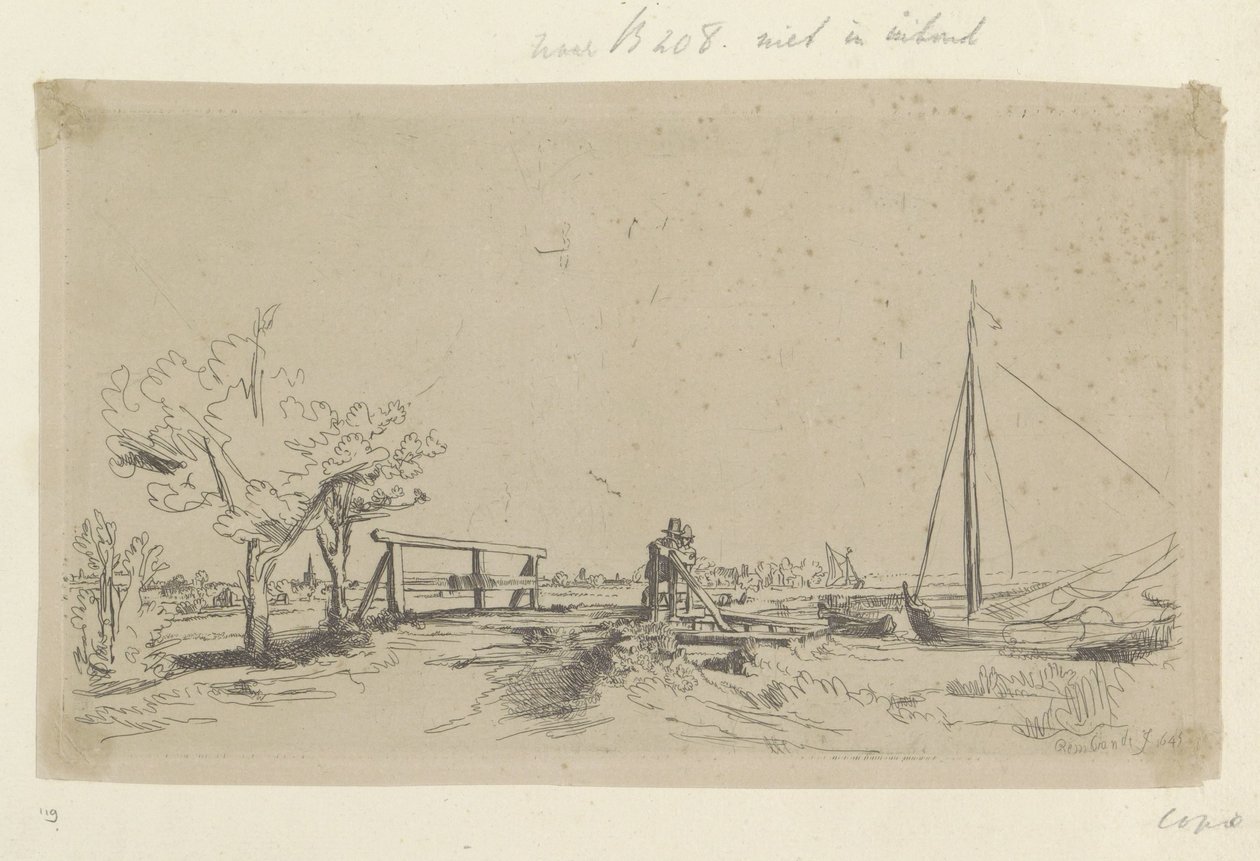Bruggetje van Six Samling av åttiofem originaltryck (serietitel) av Ignace Joseph de Claussin