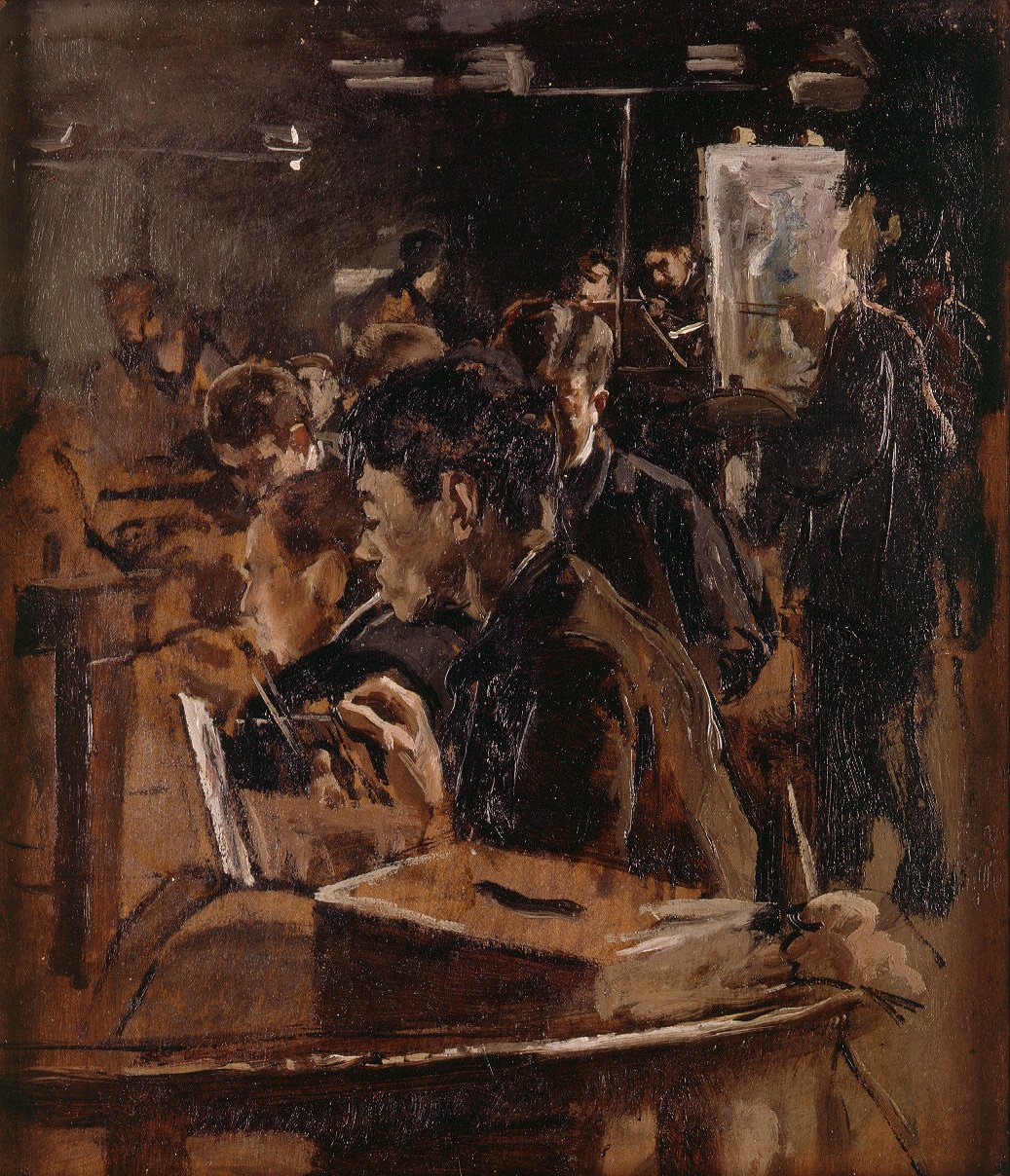  Clase de dibujo av Ignacio Pinazo Camarlench