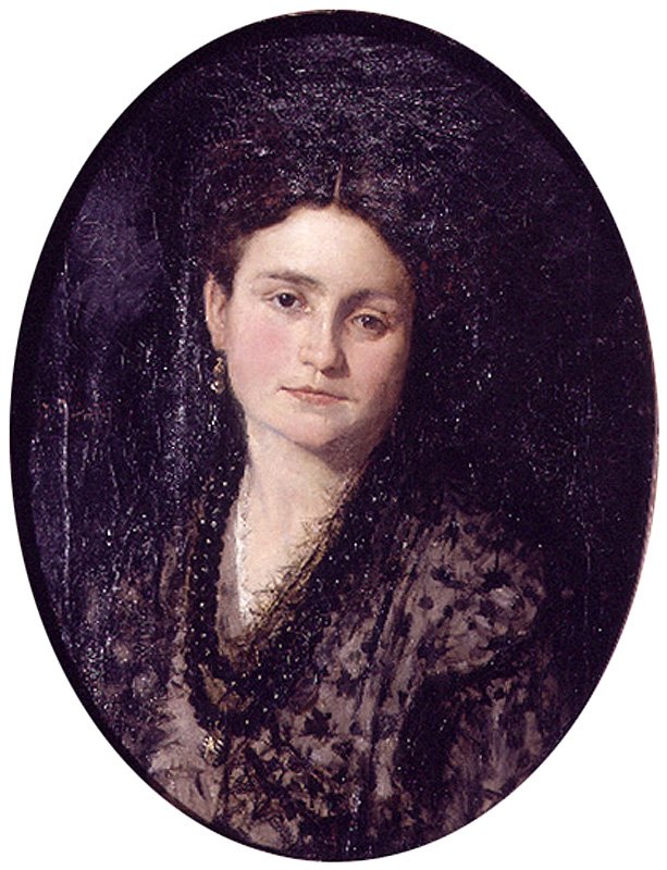 Portrait of Teresa Martinez av Ignacio Pinazo Camarlench