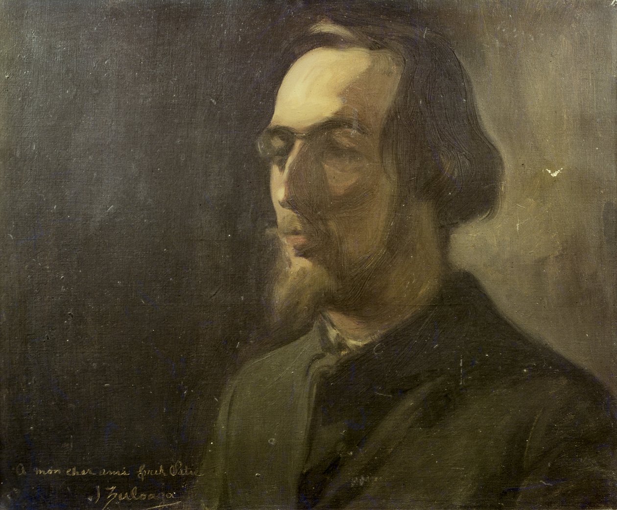 Porträtt av Erik Satie (1866-1925) av Ignacio Zuloaga y Zabaleta
