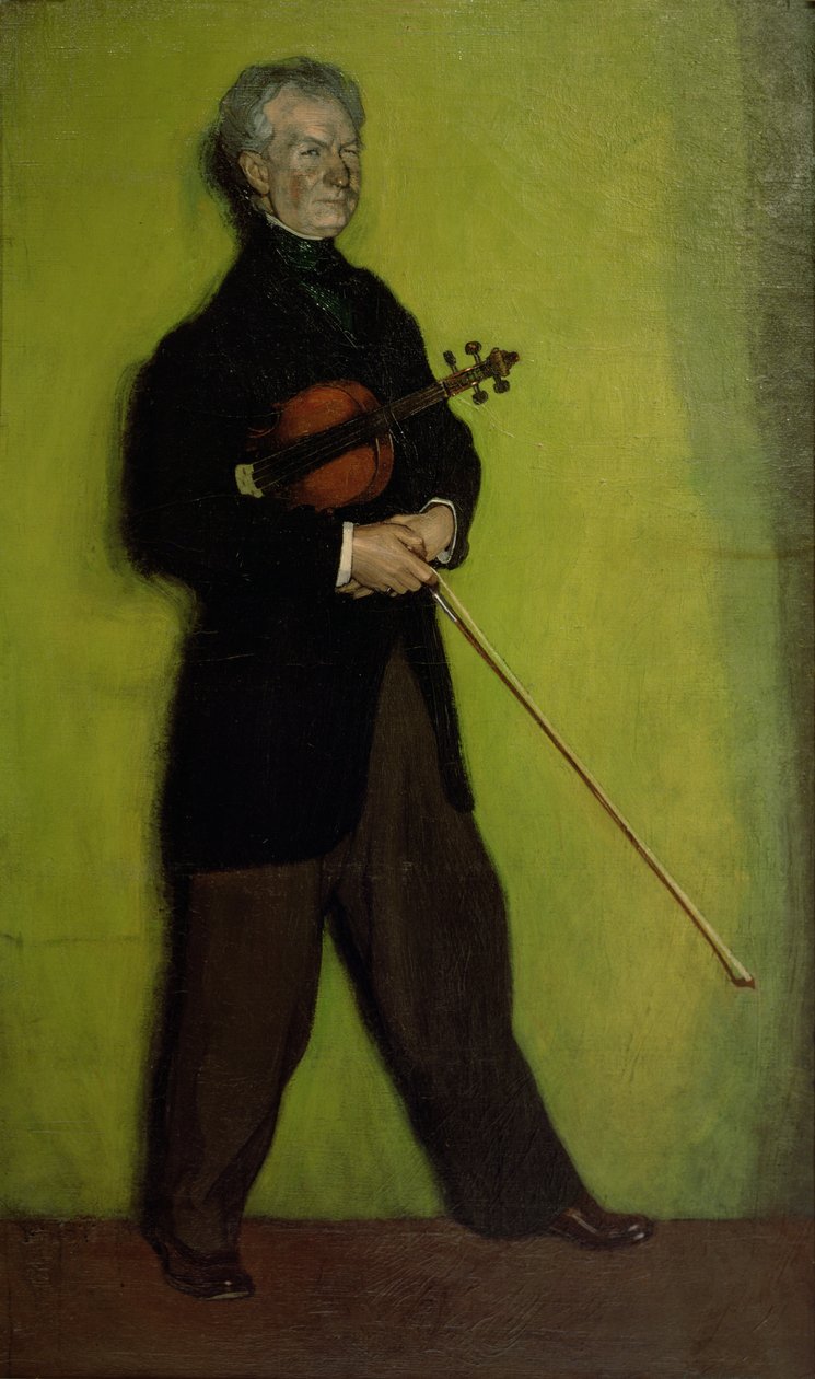 Porträtt av violinisten Larrapide, 1910 av Ignacio Zuloaga y Zabaleta